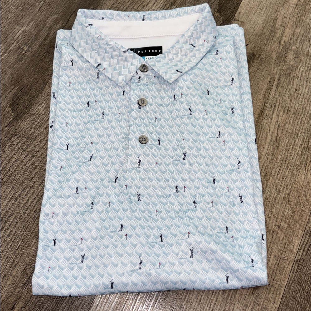 PGA TOUR Men's Printed Polo NWT